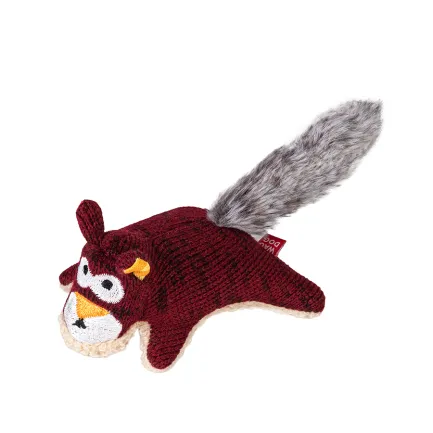 Іграшка для собак WAUDOG Fun Plush Білка, трикотаж, Ш 4 см, Д 9 см, S — Фото 1