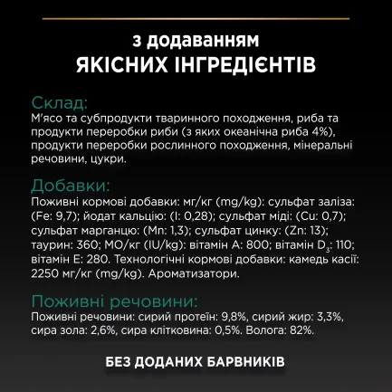 Clone of Вологий корм PRO PLAN Sterilised для дорослих котів після стерилізації шматочки в желе з океанічною рибою 85 г — Фото 8