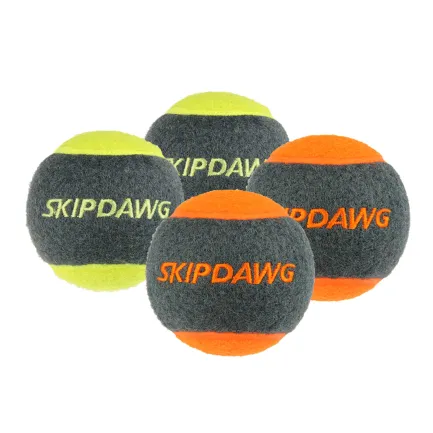 Іграшка для Собак Тенісний М'яч з Пищалкою SKIPDAWG 4 шт 6,4 см M — Фото 3