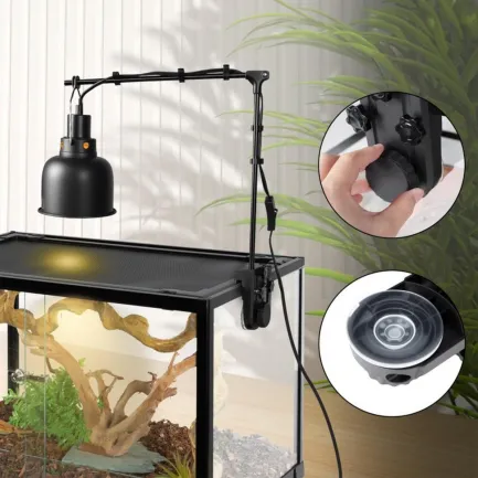 Тримач для ламп Repti-Zoo Dual Light Bracket LH023D подвійний кронштейн для тераріуму 360° — Фото 2