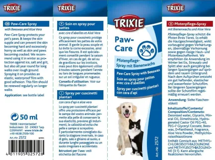 Спрей Trixie для подушечок лап котів та собак, захисний 50 мл — Фото 2
