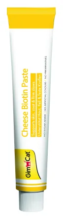 Паста для котів GimCat Cheese Biotin Paste cирна з біотином, 100 г — Фото 1
