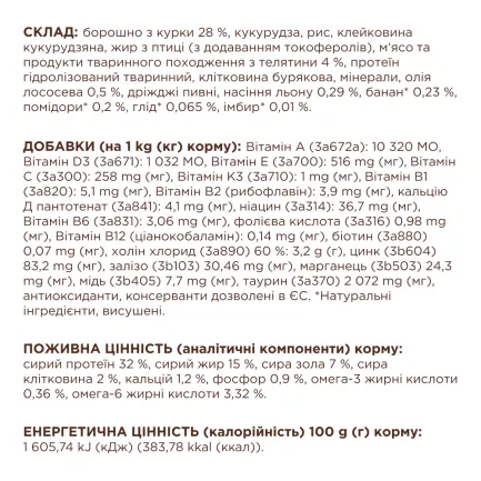 С4Р Premium сух телятина коти 0,3 кг — Фото 4
