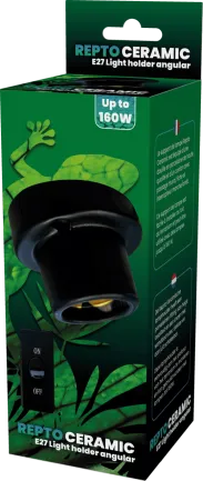 REPTO CERAMIC E27 LIGHT HOLDER ANGULAR (R2300009) керамічний патрон для тераріума