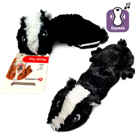 Flamingo Shaky Skunk ФЛАМІНГО СКУНС м’яка іграшка з пищалкою для собак 32х14х4 см