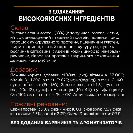 Сухий корм PRO PLAN Adult 1+ Vital Functions для дорослих котів з лососем 1,5 кг — Фото 6