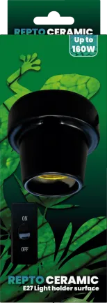 REPTO CERAMIC E27 LIGHT HOLDER SURFACE (R2300007) керамічний патрон для тераріума — Фото 2