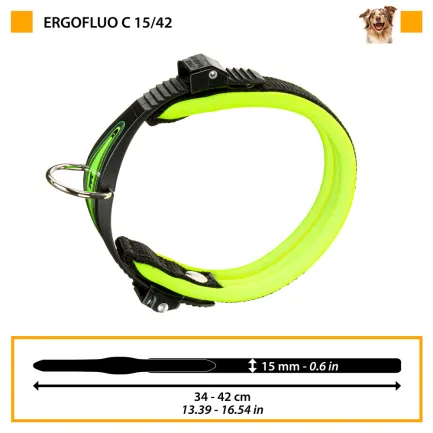 Ferplast ERGOFLUO C15/42 YELLOW Нашийник, нейлон — Фото 1