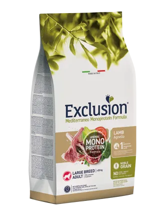Exclusion Adult Lamb Large Breed корм для дорослих собак великих порід з ягням 12 кг