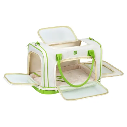 Сумка-переноска для котів та дрібних порід собак WAUDOG Relax Eco, 47x30x28 см, до 8 кг — Фото 2