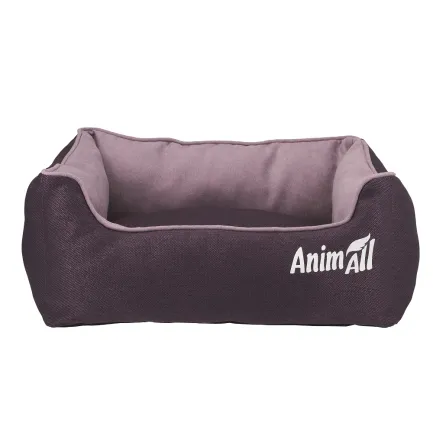 Лежанка AnimAll Nena S VELOURS Berry для собак і котів, коричнева, 45×35×16 см