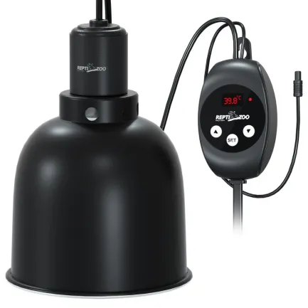 Світильник з глибоким рефлектором і термостатом Repti-Zoo RL04DTC 100W, з функцією dimming для тераріуму — Фото 4