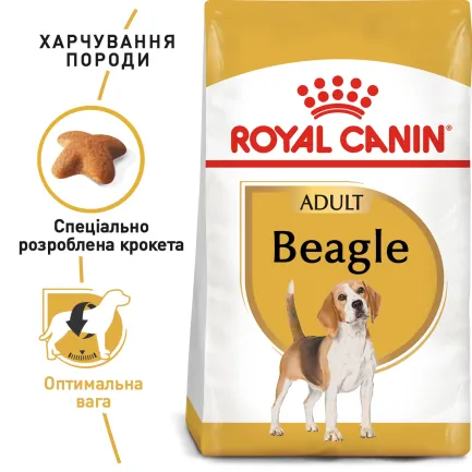 Сухий корм Royal Canin BEAGLE ADULT для дорослих собак породи Бігль 3 кг — Фото 1