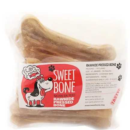 Ласощі Sweet Bone Кістка натуральна пресована 7 шт / упак, 525 г