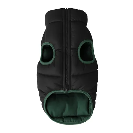 Курточка для собак WAUDOG Re-clothes двостороння, M50, A 45-50, B 76-78, C 55-60, смарагдовий — Фото 4