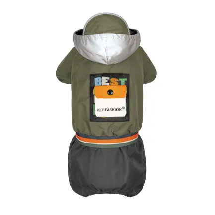 Дощовик Pet Fashion «Jimi» для собак, розмір M, зелений (лімітована серія)