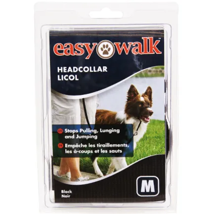 Premier ЛЕГКА ПРОГУЛЯНКА (Easy Walk) тренувальний нашийник для собак, середній, чорний середній