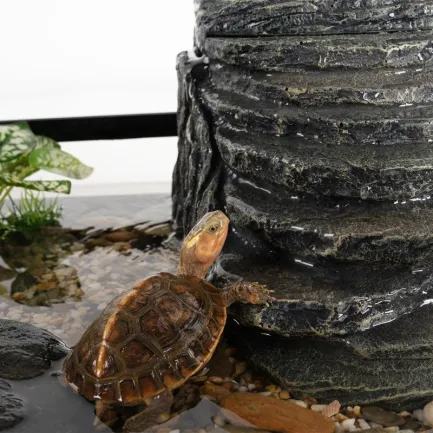 Декоративний фільтр-водоспад Repti-Zoo Turtle Filter Rock GLB09 у формі скелі для черепах, крабів і амфібій (350 л/год, до 90 літрів) — Фото 6