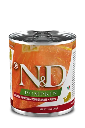 Вологий корм для собак Farmina N&amp;D Grain Free PUMPKIN CHICKEN PUPPY MEDIUM &amp; MAXI беззерновий з гарбузом, куркою, гранатом 285 г