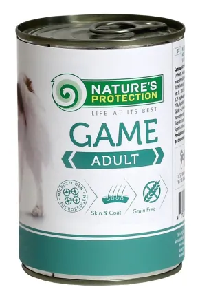 Вологий корм для дорослих собак всіх порід з дичиною Nature's Protection Adult Game 800г