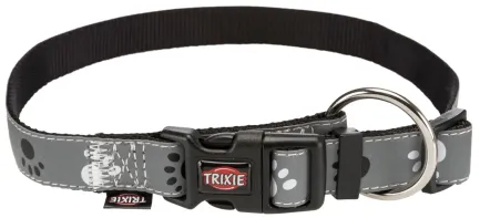 Нашийник Trixie Silver Reflect для собак, світловідбиваючий, M-L: 35-55 см/20 мм, сірий