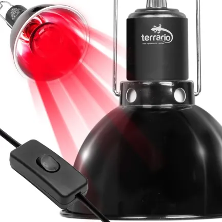 Світильник глибокий рефлекторний Terrario Biosphere Light 75W для локального обігріву тераріумів з керамічним патроном E27 — Фото 3