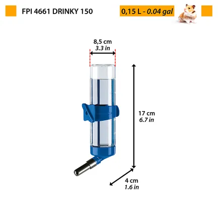 Ferplast FPI 4661 DRINKY 150 Поїлка вертикальна для гризунів — Фото 1