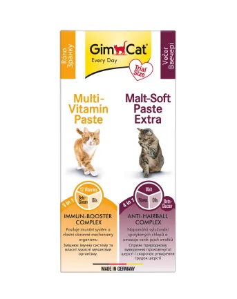Набір паст GimCat KOMBI-PACK Multi-Vitamin + Malt-Soft Extra 2х20г — Фото 1