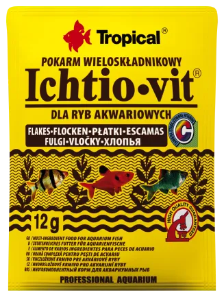 Сухий корм Tropical Ichtio-Vit для всіх акваріумних риб, 12 г (пластівці)