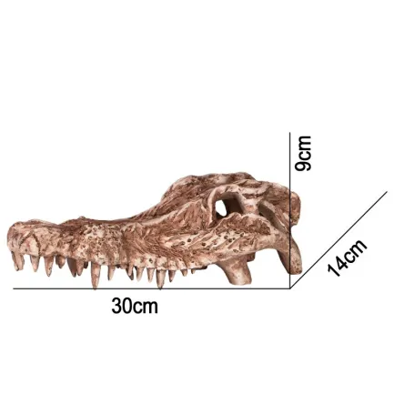 Декорація череп крокодила Terrario Crocodile Skull 30x14x9см (A15911) — Фото 1