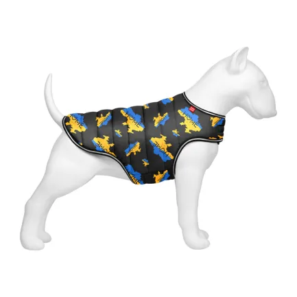 Курточка-накидка для собак WAUDOG Clothes, малюнок "Дім", XS, А 26 см, B 33-41 см, С 18-26 см