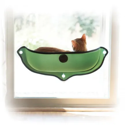 K&amp;H Ez Mount Window Bed СПАЛЬНЕ МІСЦЕ на вікно для котів Зелений