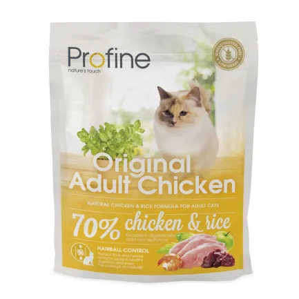 Сухий корм Profine Original Adult для дорослих котів, з куркою та рисом, 300 г