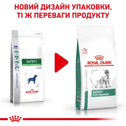 Дієтичний сухий корм Royal Canin SATIETY WEIGHT MANAGEMENT DOG для собак 1,5 кг — Фото 2