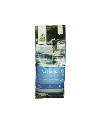ISEGRIM River JUNIOR Salmon with Berries 12 кг. Сухий корм для собак Юніор. Лосось з ягодами та дикорослими травами