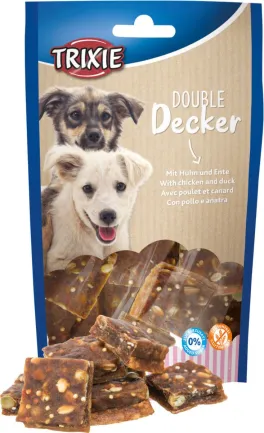Ласощі Trixie Double Decker для собак, з куркою та качкою, 100 г