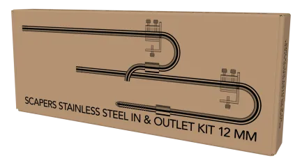 Набір трубок до фільтра SCAPE STAINLESS INOUTLET KIT 12MM (A4060300) — Фото 2