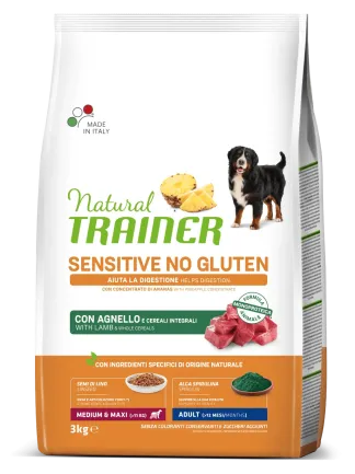 Natural Trainer Dog Sensitive Adult Medium&amp;Maxi сухий корм для середніх та великих порід з Ягнятиною 3 кг