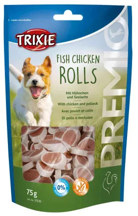 Ласощі Trixie Premio Chicken &amp; Pollock Rolls для собак, роли курка/риба, 75 г
