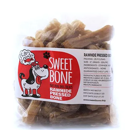 Ласощі Sweet Bone Кістка натуральна пресована 25 шт / упак, 500 г