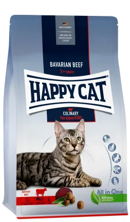 Сухий корм Happy Cat Culinary Voralpen Rind для дорослих котів зі смаком яловичини, 1,3 кг, 70558
