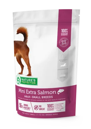 Сухий корм для дорослих собак малих порід з лососем Mini Extra Salmon Adult Small Breeds 500g