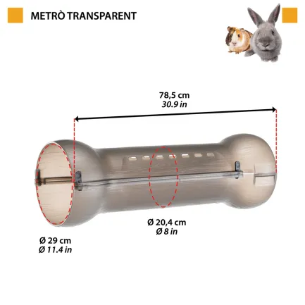 Ferplast METRO' TRANSPARENT TUBE Модульний тунель — Фото 1