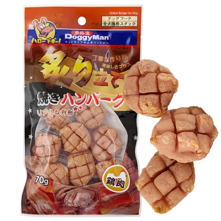 DoggyMan Grilled Chicken Burger ДОГГІМЕН БУРГЕР КУРКА НА ГРИЛІ ласощі для собак 0,07 кг