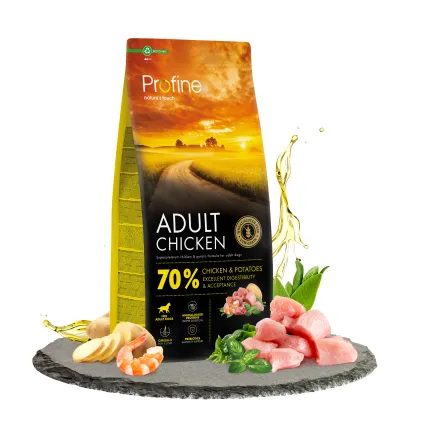 Корм сухий Profine Chicken and Potatoes для дорослих собак всіх порід, з куркою та картоплею, 3 кг — Фото 1