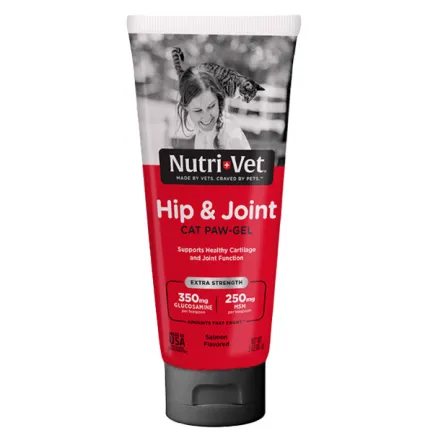Nutri-Vet Hip&amp;Joint НУТРІ-ВЕТ ЗВ’ЯЗКИ ТА СУГЛОБИ хондроїтин, глюкозамін, МСМ для котів, гель 0,089 л