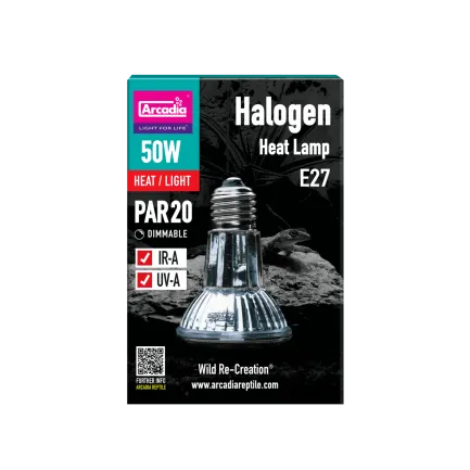ARCADIA HALOGEN BASKING SPOT (E27) 50 WATT (R2100155) лампа для рептилій — Фото 1