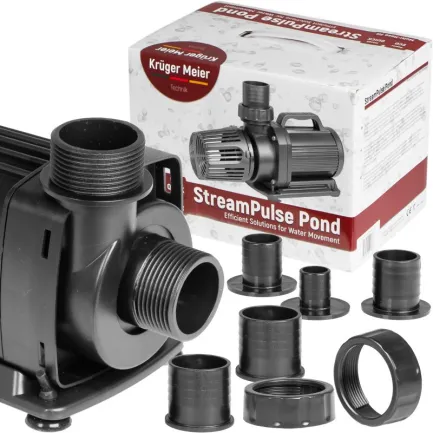 Енергоефективний насос для ставка Kruger Meier StreamPulse Pond 20000 л/год із захистом — Фото 3