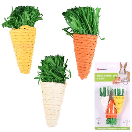 Flamingo Small Carrots ФЛАМІНГО МОРКВА іграшка для гризунів 3,5х9 см