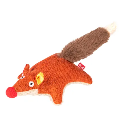 Іграшка для собак WAUDOG Fun Plush Лисиця, трикотаж, Ш 4 см, Д 14 см, S — Фото 1
